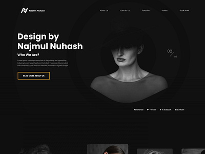 WordPress website portfolio desgin elementor pro najmul nuhash portfolio responsive website website website concept