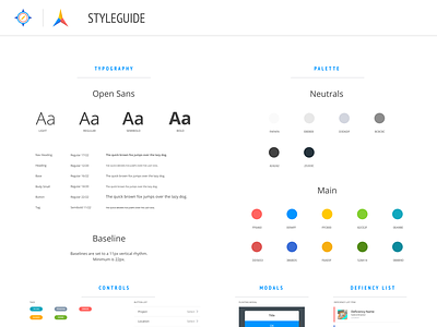 Style guide Layout color palette style guide typogaphy