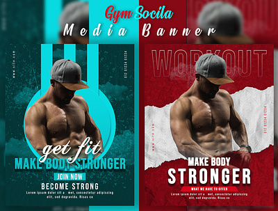 Gym-Social-Media-Banner-Web-Banner-Fitness-Banner Design banner branding facebook banner facebook cover facebook social media banner fitness fitness banner graphic design gym gym social media banner instagram banner logo design social media banner typography ui ux web banner wordpress banner wordpress website workout banner