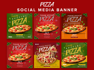 Pizza Social media Banner, Web Banner