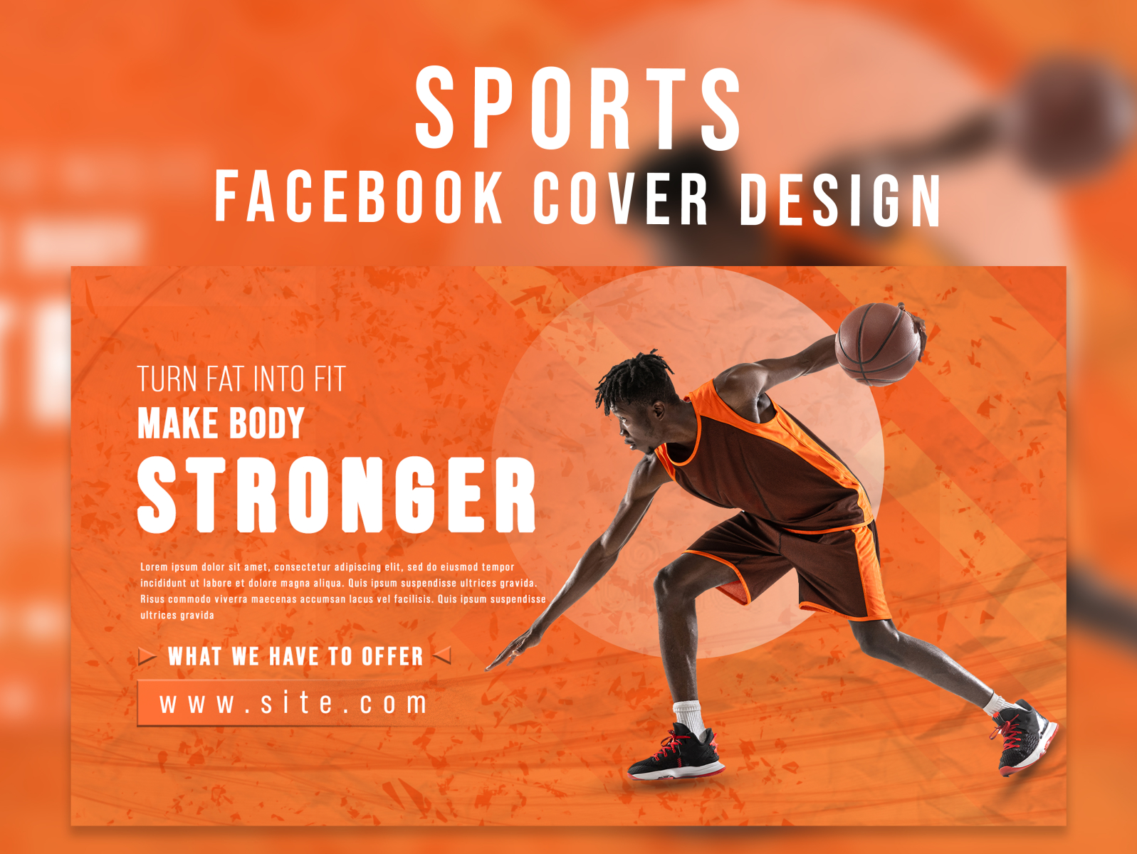 Sport Clothes for Tennis Online Facebook Cover Template - VistaCreate