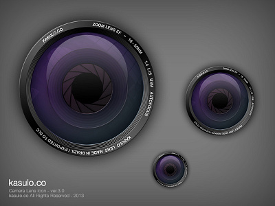 Camera Lens ver.3.0 camera icon iconography lens lenses