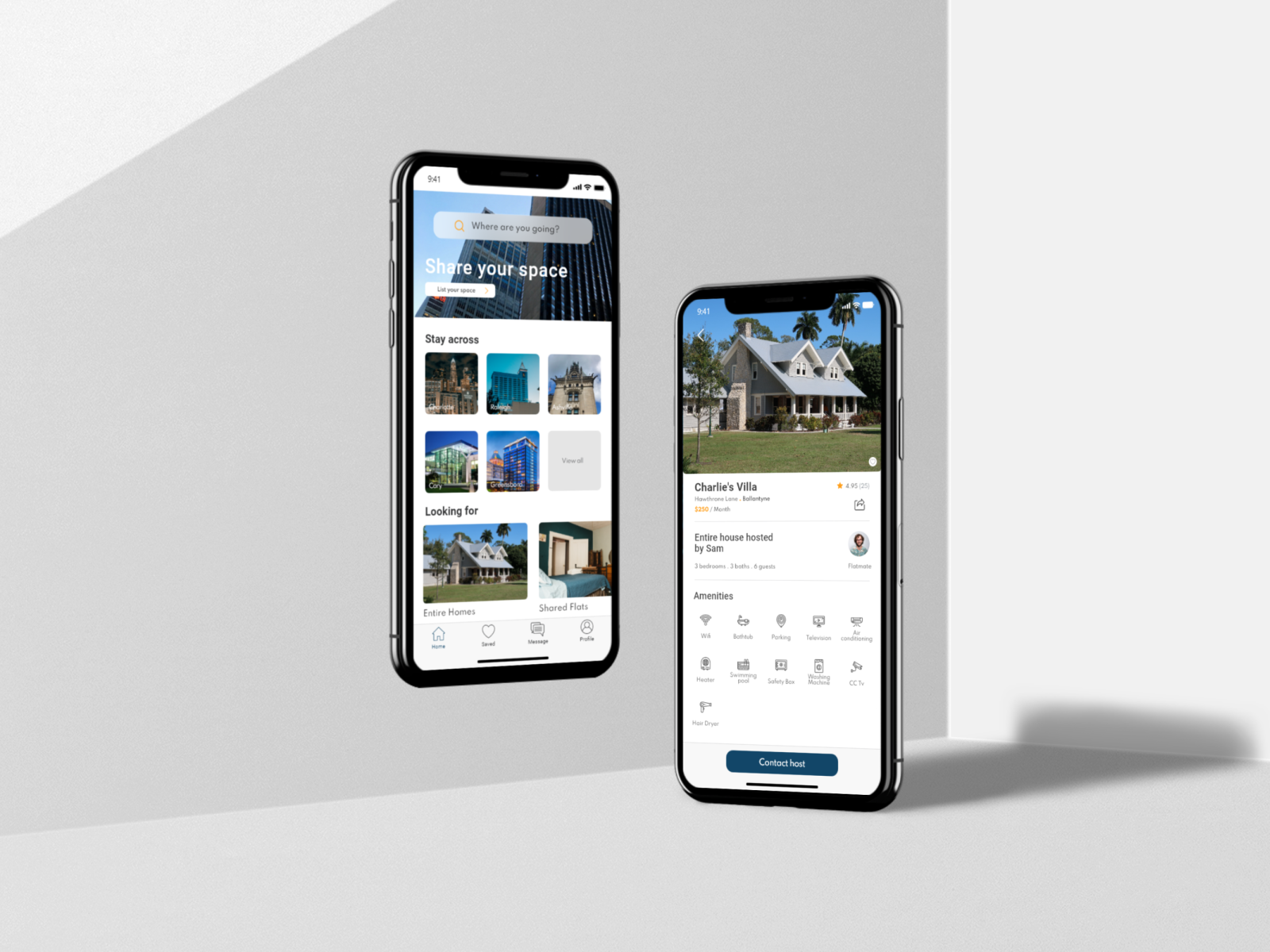 Flat Sharing App Concept Design By Anusha Kuntala On Dribbble