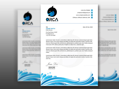 Letter Head banner design branding design flyer design