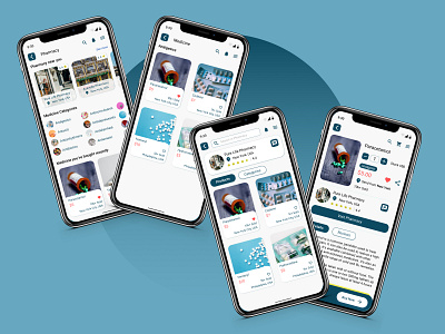 Mobile App Design for Find Pharmacy and Buy Medicine