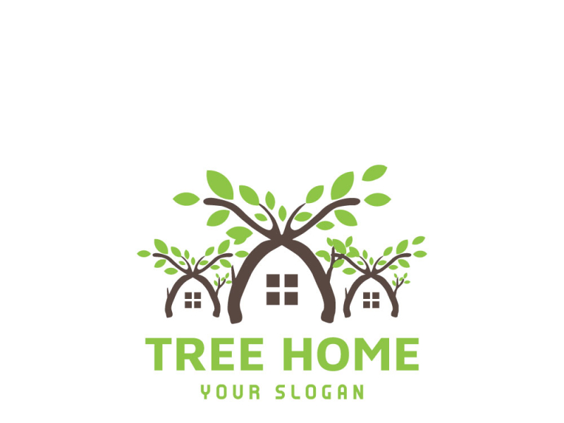 TREE HOME LOGO by Logo_Fresh on Dribbble