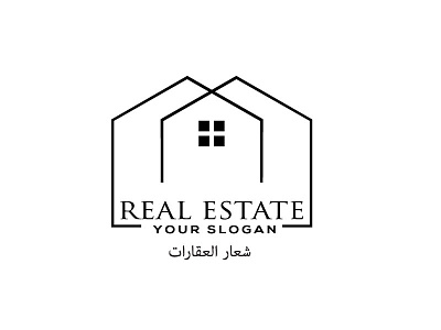 real estate logo busness logo graphic design house logo illustration logo logo design logodesign logos modern logo real estate logo unique logo شعار العقارات