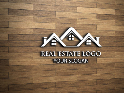 REAL ESTATE LOGO 3d animation branding busness logo design house logo illustration logo logodesign logos modern logo motion graphics ui شعار العقار شعار العقارات