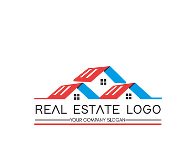 REAL ESTATE LOGO 3d branding busness logo design graphic design home design home logo house logo illustration logo logo design logos motion graphics real estate real estate logo ui شعار العقارات