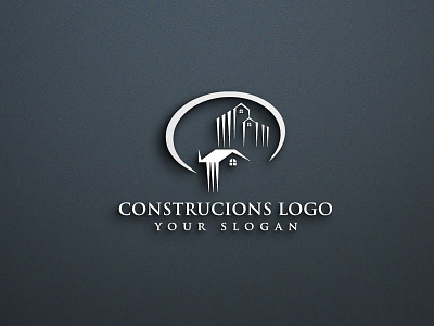 CONSTRUCIONS LOGO busness logo construcions logo design graphic design home logo design house logo illustration logo logodesign logos modern logo motion graphics real estate real estate logo ui شعار العقارات