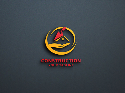 construction logo 3d animation branding busness logo construction design graphic design house logo illustration logo logodesign logos modern logo motion graphics ui شعار العقارات