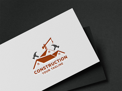 CONSTRUCTION 3d animation branding busness logo construction design graphic design house logo illustration logo logodesign logos modern logo motion graphics ui شعار العقارات