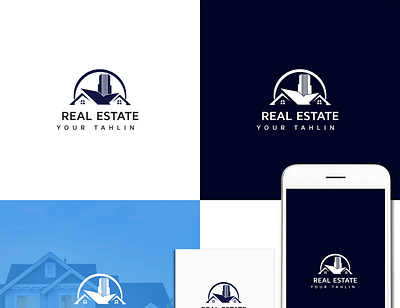 REAL ESTATE LOGO DESIGN 3d animation busness logo design graphic design home logo design house logo house logo design illustration logo logo design logodesign logos modern logo motion graphics real estate logo design ui شعار العقارات