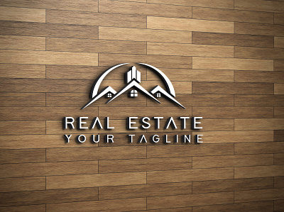 REAL ESTATE LOGO 3d animation branding busness logo design graphic design house logo illustration logo logodesign logos modern logo motion graphics real estate logo design ui شعار العقارات