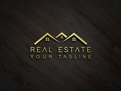 REAL ESTATE LOGO 3d animation branding busness logo design graphic design house logo illustration logo logodesign logos modern logo motion graphics real estate logo ui شعار العقارات