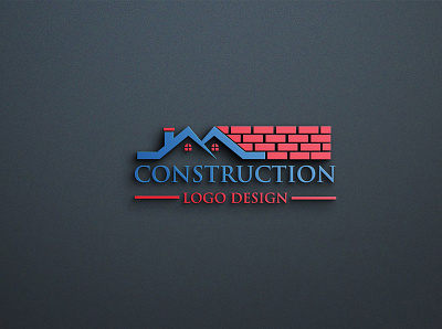 CONSTRUCTION COMPANY 3d animation branding busness logo design graphic design house logo illustration logo logodesign logos modern logo motion graphics ui شعار العقارات