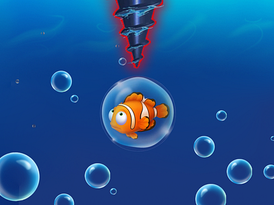 Playrix.Fishdom app banner design game graphic design