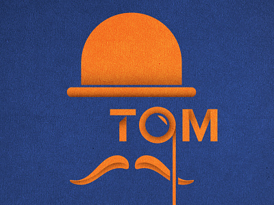 A Gentleman eyewear gentlemen hats illustration logo monocle orange texture