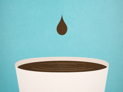 Drip coffee drip drop illustration ripple