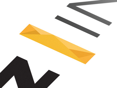 New branding project geometric logo polygon type yellow