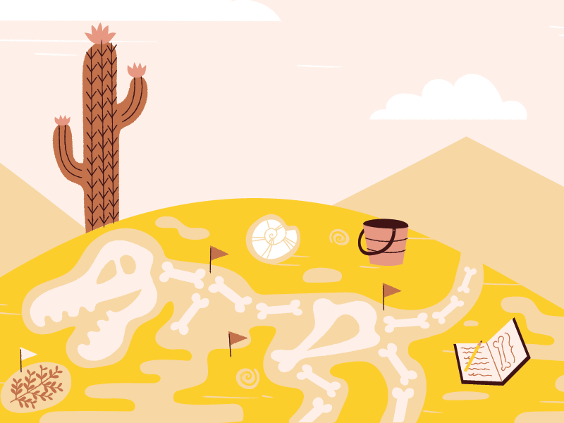 Dino Dig By Steph Werning On Dribbble