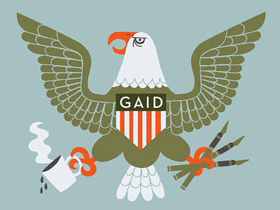 Design Eagle! america animal bird eagle graphic design illustration military xacto