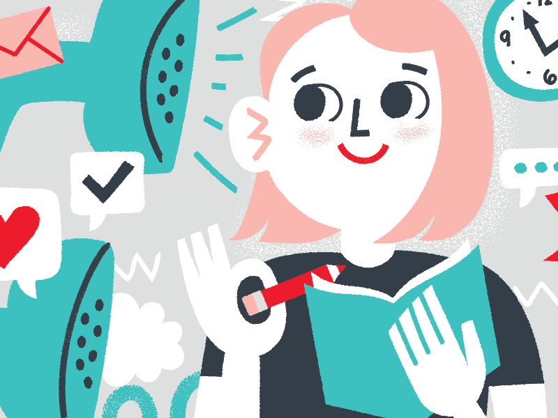 whenever you call client listening business office studio notes call phone illustration illustria