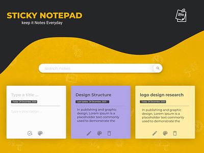 sticky note app app application branding design figma graphic design illustration ui uidesign ux web website