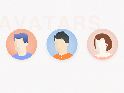 Avatars app avatar icon illustration web