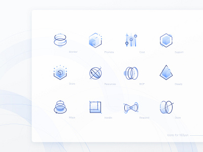 Icons for 163yun Product Pages