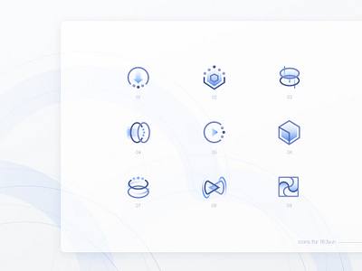 Icons for 163yun Product Pages cloud design icon web