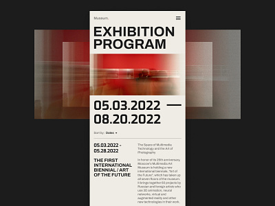 Exhibition schedule list mobile museum shedule swiss swiss style