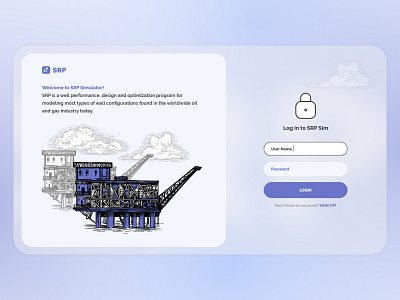 SRP design glassmorphism ui ux web