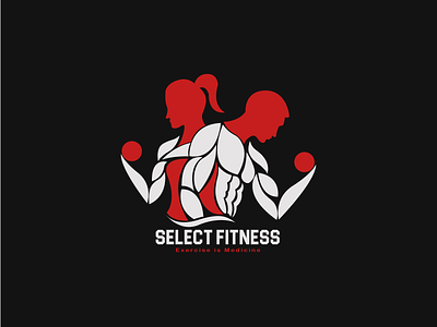 Select Fitness branding design flat graphic design illustration logo logodesign minimal typography vector