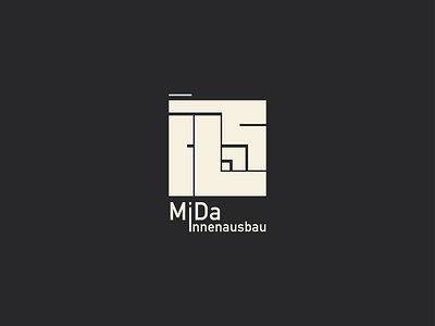 MiDa-Innenausbau branding design flat graphic design icon illustration logo logodesign minimal vector