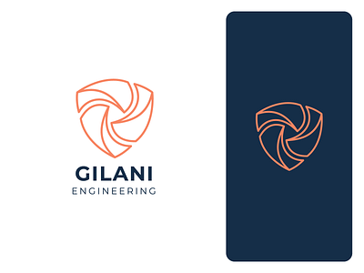 Gilani Engineering - Logo Design app branding design engineering logo graphic design illustration logo shield logo typography ui ux vector