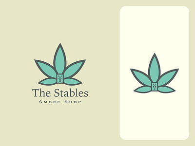 The Stables Smoke Shop - Logo Design branding design graphic design horse illustration logo smoke smoke shop stables typography vector weed