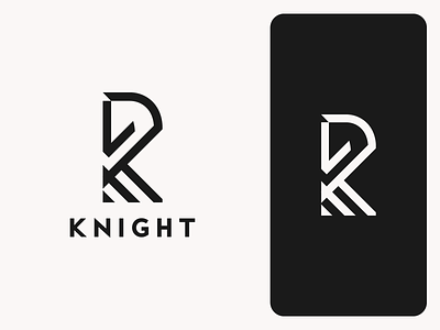 KNIGHT - Logo Design branding chess knight design graphic design horse knight letter k letter k knight logo logo mark minimal logo ux vector
