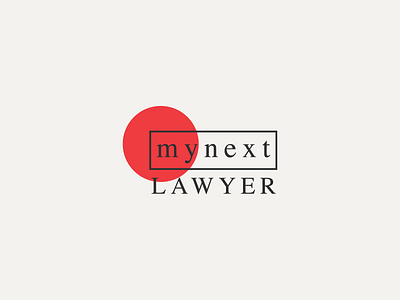 My Next Lawyer - Logo Design branding design graphic design lawyer logo minimal red sun typography vector
