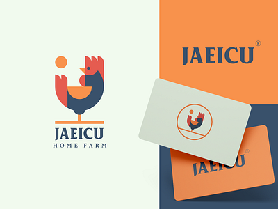 JAEICU - Logo Design app branding chicken design farm farm logo graphic design illustration logo logo design typography vector