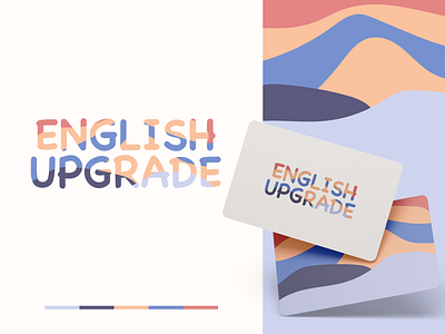 English Upgrade - Logo Design branding design english logo graphic design lingo logo lingual logo logo text logo typography vector word logo wordmark