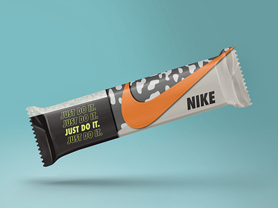 Nike cereal bar branding cereal bar concept design design food logo nike photoshop sport test