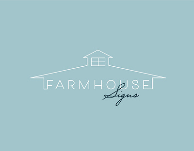 Farmhouse Sings final branding design illustrator logo typography vector