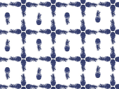 Marco Victorino - Pattern Pineapple Blue