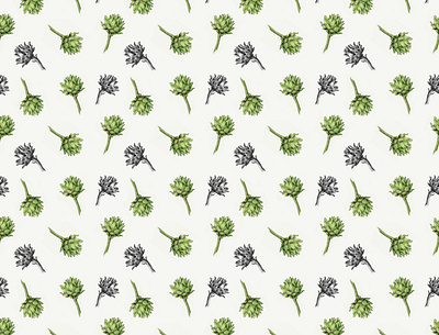 Marco Victorino - Pattern Artichoke botanical art design pattern pattern design pattern designer