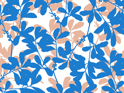 Blue soft Brown Foliage