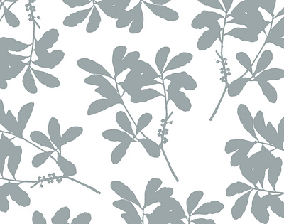 Grey Foliage abstract botanical art botanical illustration design floral flower flowers garden pattern pattern designer