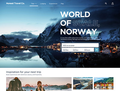 Travel Website airbnb branding flight hiking hospitality norway travel travel website ui vrbo
