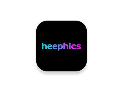 Typo Logo Design - heephics app brand identity branding flat icon logo minimal typo logo design typography ui
