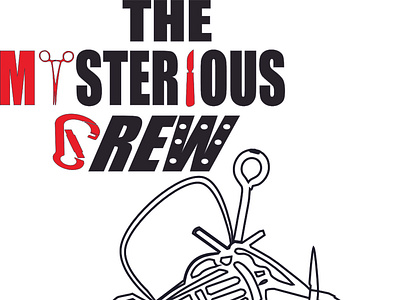 The Misterious Crew branding coreldraw diseño typography vector